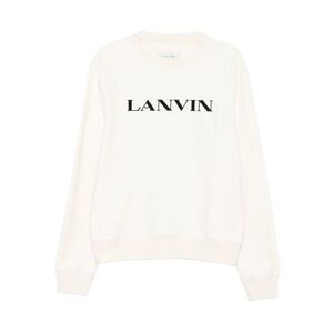 Lanvin Men Cotton Sweatshirt With Embroidered Logo